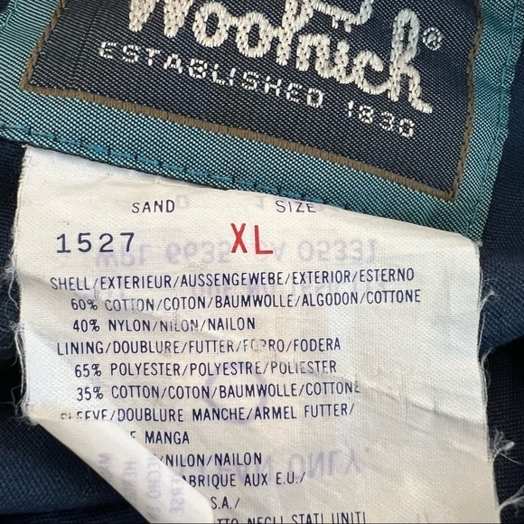 WOOLRICH Vintage Hooded Field Chore Barn Jacket/Parka Sand/Tan Size XL - Picture 7 of 11